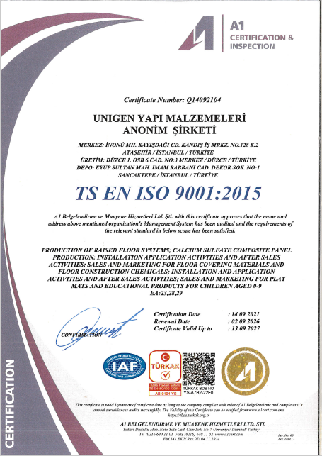 Quality Certificate 2