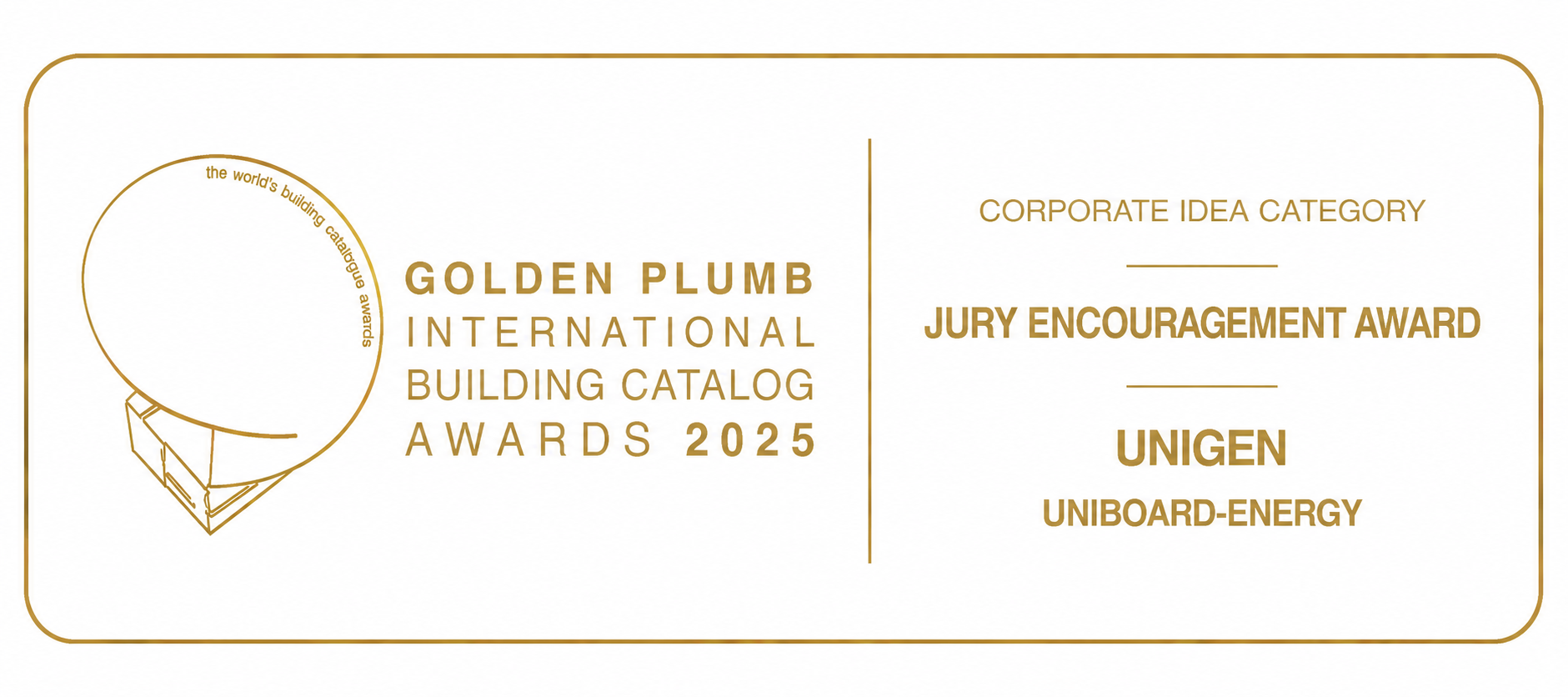 Unigen Received the Jury Encouragement Award at the Golden Plumb Awards