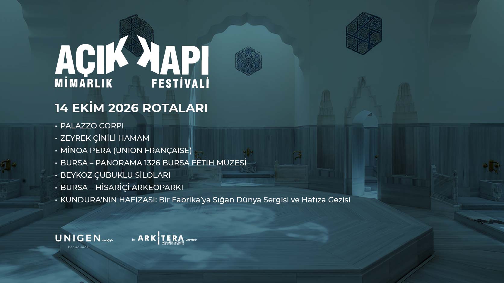 Açık Kapı Mimarlık Festivali 14 Ekim 2026