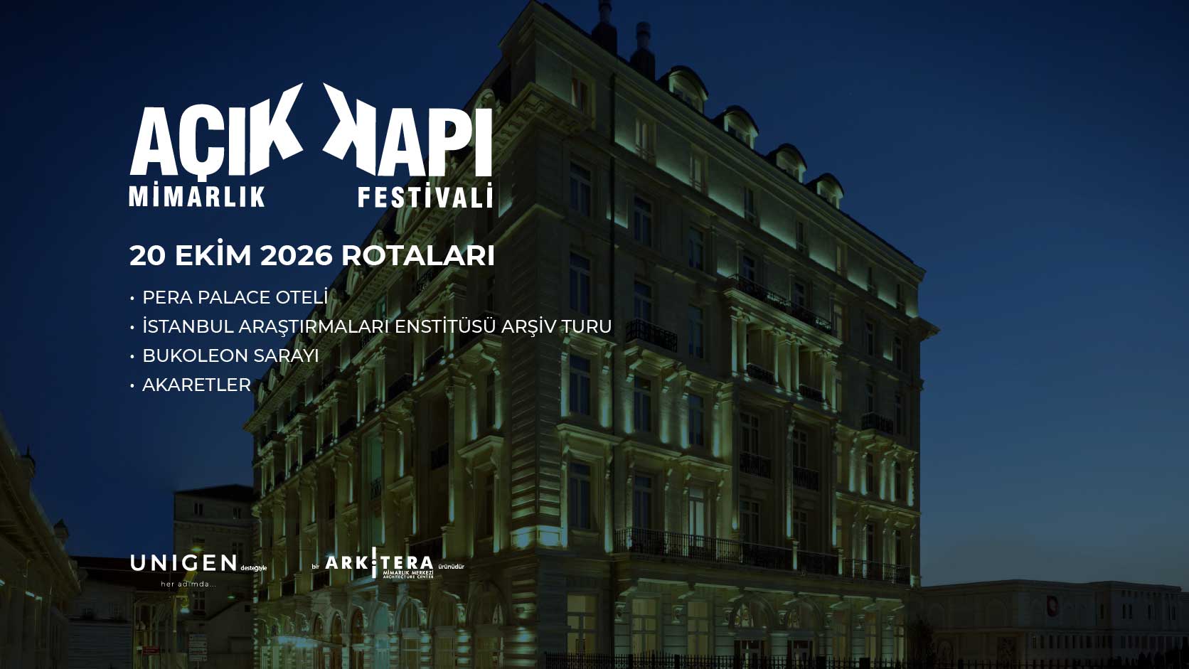 Açık Kapı Mimarlık Festivali 20 Ekim 2026